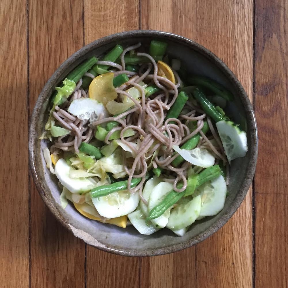 Summer Soba Otsu with Veggies
