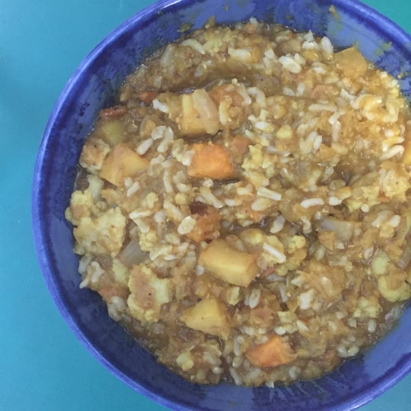 Red Lentil Cauliflower Curry