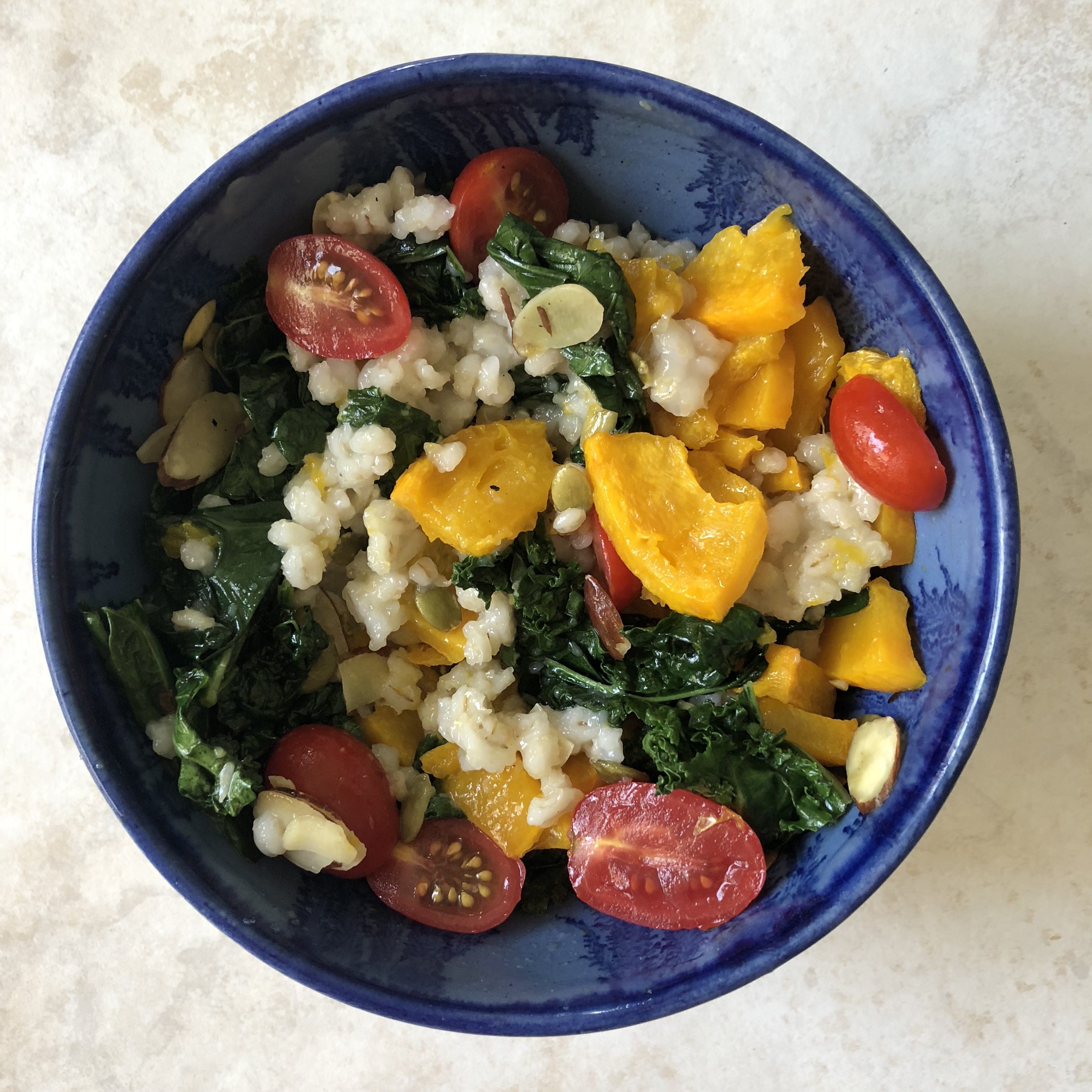 Simple, Savory Barley Bowl