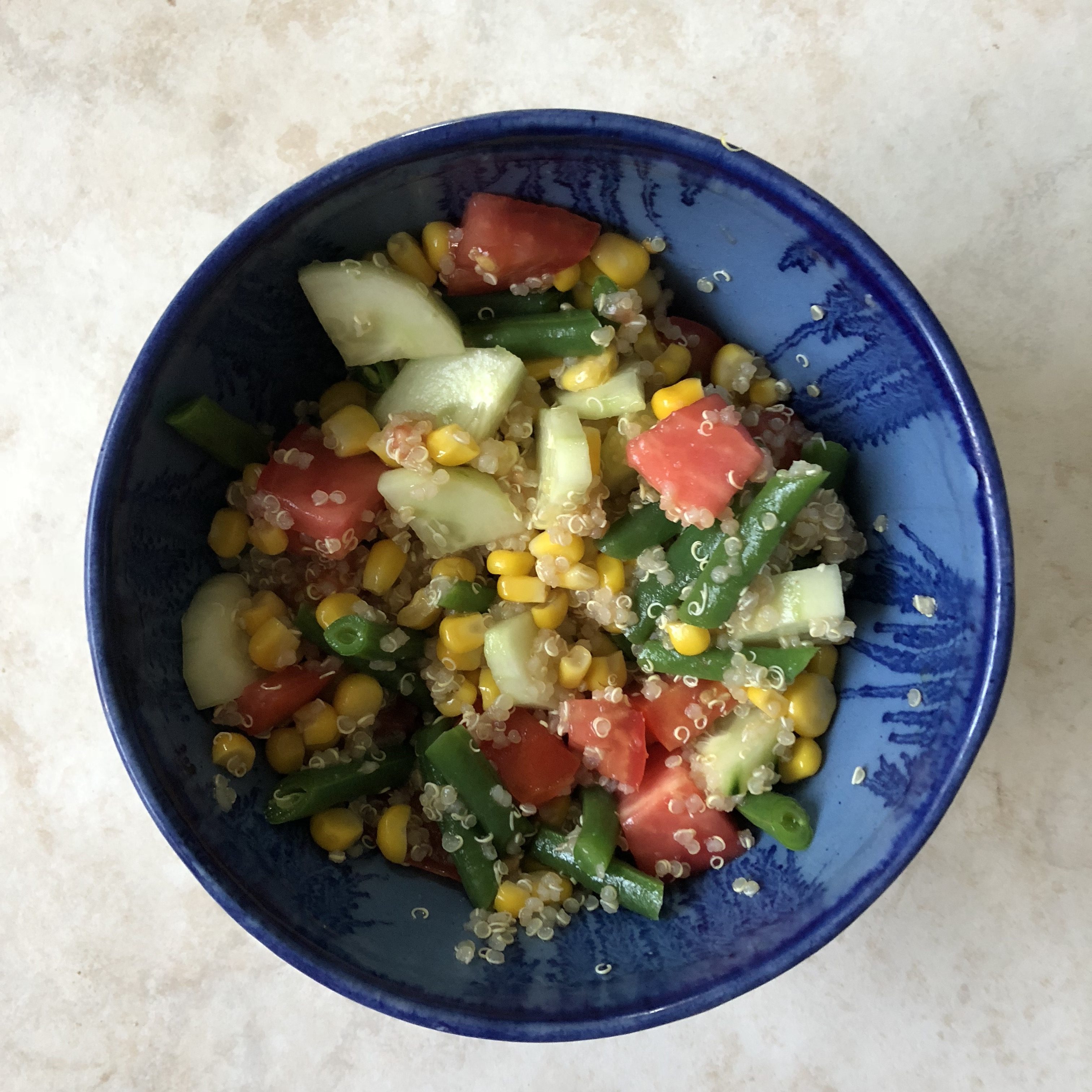 Green Bean, Corn, and Tomato Quinoa Salad