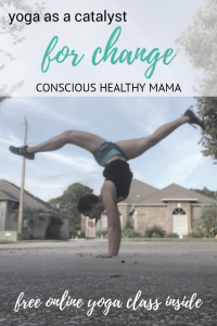 Yoga is an amazing resource to use as a way of coping tool for change.  We will at some point find ourselves in a place where we need ti recenter and push into the next playing field, and yoga can guide you to do just that!  Come check out our free online yoga session for change. #yogamom #yogaeverydamnday #selfcare