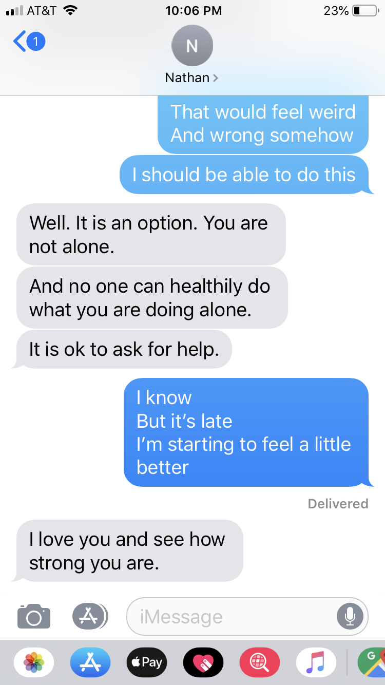 Asking for help is hard