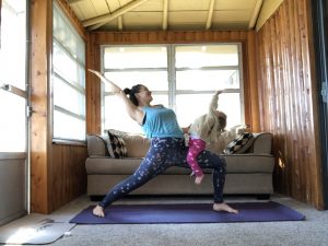 yoga with a toddler